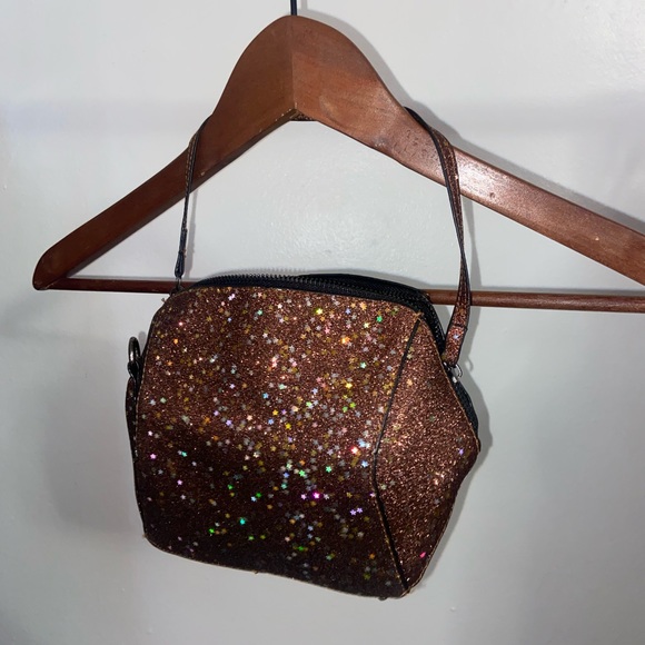 Brown Star glittered purse - Picture 3 of 5